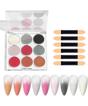 Poudre ongles chrom e finition miroir magique brillante 9 couleurs d grad d'arc-en- d coration faire soi-m me pour femmes filles P ques Halloween No l CF04 - Buy Online on GoSupps.com