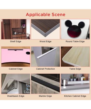 flintronic 5m*16mm U-Shape Flexible Furniture Edge Banding Baby Safty Baby Edge Protector Self Adhesive TPE Wood Edging Tape DIY Furniture Edge Trim for Table Cabinet Furniture Restoration Black 5m*16mm - Buy Online on GoSupps.com
