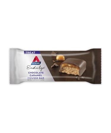 Atkins Endulge Treats Chocolate Caramel Mousse Bar - Keto-Friendly Snack (5 Bars) | Rich Chocolate & Fluffy Mousse Delight - Buy Online on GoSupps.com