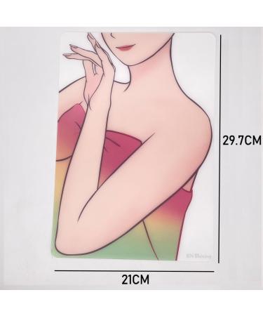 2 Piece Faces Practice Board Set - Face Painting & Display Tool for Makeup Artists - Reusable Side Face & Arm Templates - Buy Online on GoSupps.com