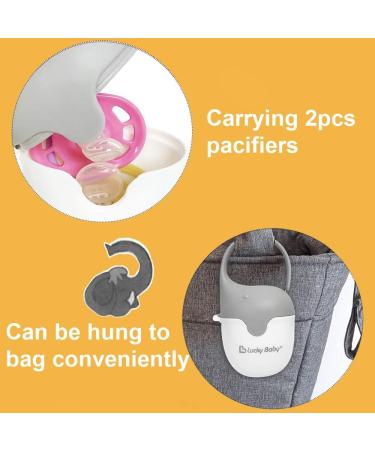 Siuke Baby Pacifier Case & Box - BPA-Free Pacifier Holder Kit for Travel - 2PCs Baby Pacifier Container - Buy Online on GoSupps.com