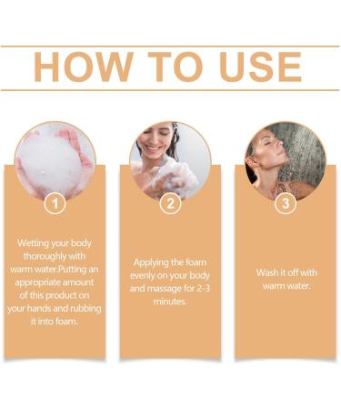  homomdy Set of 2 Persimmon anti-odor body shower gels natural deodorant to eliminate strong odors deeply purifying and moisturizing with persimmon extract fresher scent - Buy Online on GoSupps.com