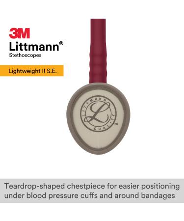 3M Littmann Lightweight II S.E. Stethoscope Burgundy Tube 28 inch 2451 - Single - Buy Online on GoSupps.com