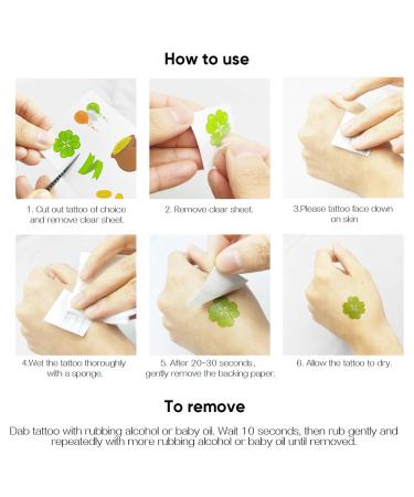 168 PCS St Patricks Day Tattoos Stickers - Shamrock Temporary Irish Tattoos for Parade Party Favors - Buy Online on GoSupps.com
