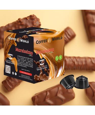  Coffee World COFFEE WORLD 30 capsules compatible with Nescaf * Dolce Gusto * coffee machines Nuttissimo flavor (3 boxes of 10 x 13g capsules) - Buy Online on GoSupps.com
