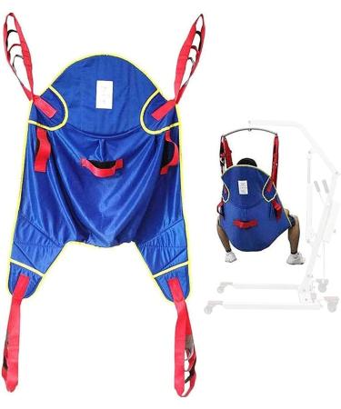 Patient Lift Toileting Sling for Shower Home Use Electric Transfer Belt with Head Support Handicap Commode Patient Lift Slings for Elderly Bariatric Divided U Slings 0620