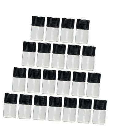 NUSITOU Travel Lotion Bulk liquid container leakproof containers mini powder make up Glass Sub Bottle 2.8X1.6X1.6 Black 1