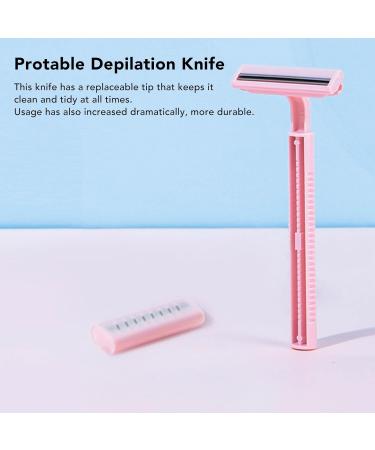 Deproxy Knife for Women - Portable Armpit Hair Razor with 2 Replacement Blades | Safe & Simple Depilatory Tool - Buy Online on GoSupps.com