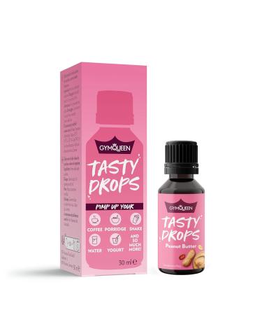 GymQueen Tasty Drops - Zero Calorie Peanut Butter Flavor Drops 30ml | Guilt-Free Flavoring for Your Meals - Buy Online on GoSupps.com