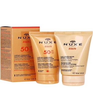 Nuxe Sun Pack Creme Fondant High Protection Spf50 Milky Fresh Post Solar 50ml No Color 50 ml (2er