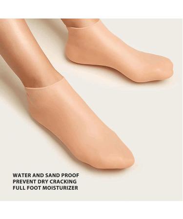 Silicone Socks for Women High Elasticity Aloe Waterproof Silicone Moisturizing Socks Softening Dry Cracked Feet Rough Skins & Anti Slip Aloe Sock for Women Dry Cracking Skin - Buy Online on GoSupps.com