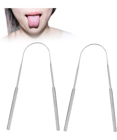U-Shaped Stainless Steel Tongue Scraper for Bad Breath & Oral Health | Flexible Design for Effective Cleaning - Buy Online on GoSupps.com
