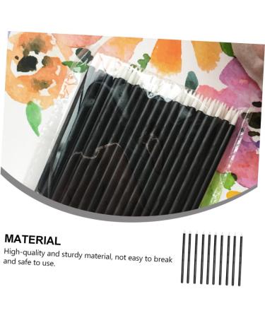 DRESSOOS 100pcs Disposable Eyeliner Cosmetic Eye Sticks White Eyeliner Pencil Gloss Wand Artificial Fiber - Buy Online on GoSupps.com