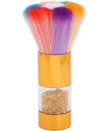 Fashionable Rhinestones Inlaid Makeup Brush Loose Powder Foundation Brush Nail Art Dust Remover for Home and Powder Room (Gold) - Buy Online on GoSupps.com