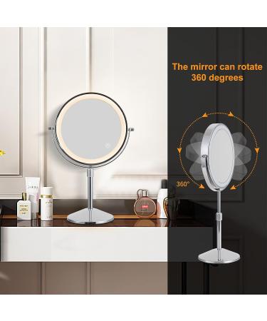 TUSHENGTU Tri-Color 10X Magnifying Makeup Mirror | Height-Adjustable T840-C-10X - Buy Online on GoSupps.com
