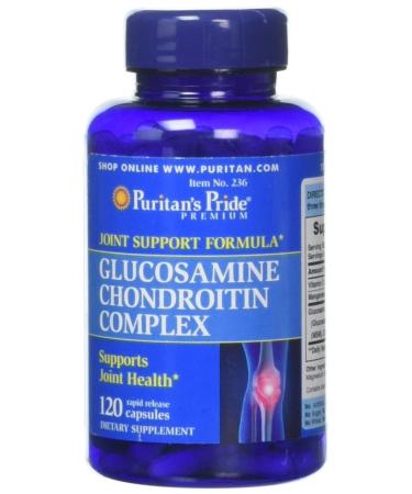 Glucosamine Chondroitin Complex Capsules, Supports Joint Health* 120 ct, by Puritan's Pride