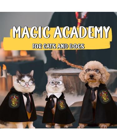 Vercico Cat Costume with Tie - Halloween Cat & Dog Outfit | Lion Motif Embroidery | Perfect Pet Dress for Kittens & Cats - Buy Online on GoSupps.com