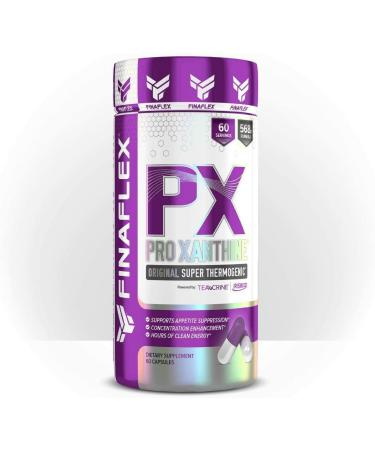 FINAFLEX PX  PRO XANTHINE  Elite Prodcut  Pro Results (oxy)  Weight Loss Support  Appetite Suppressant  Concentration Enhancement  Hours of Clean Energy (60 Capsules)