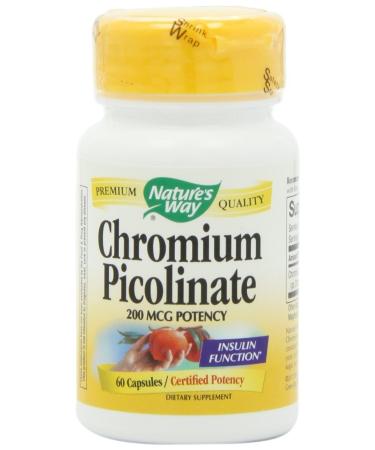 Nature's Way Chromium Picolinate 200 mcg 60 Capsules
