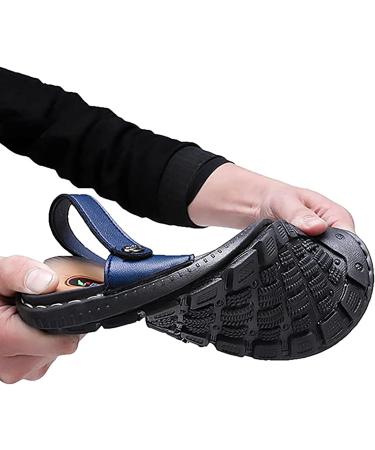 CLSQLXYJZC Blue Leather Toe Separate Flip Flops for Bunion Pain Relief - 25cm Foot Length - Buy Online on GoSupps.com