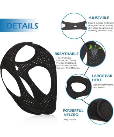 Buy Anti Snoring Chin Straps - Effective Snoring Solutions for 2023 | Reduce Snoring with Our Black Chin Strap - Buy Online on GoSupps.com
