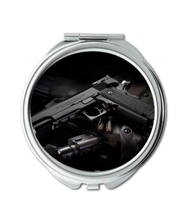 YENDOSTEEN Mirror Travel Mirror gun safe light Round Mirror hd gun s p pocket mirror portable mirror