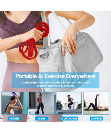 Tigayhc Pull Up Assistance Bands - 4 Set Stretch & Resistance Bands for Men & Women Workout, Powerlifting & Resistance Training - Buy Online on GoSupps.com
