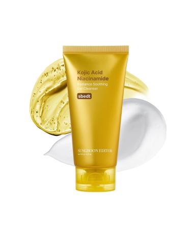 SUNGBOON EDITOR Kojic Turmeric Capsule Brightening Cleanser for Uneven Spots Acne-prone Skin & Blackhead | Low pH Gentle Gel Face Wash | Kojic Acid & Niacinamide | Korean Skincare 4.23 Fl Oz (Pack of 1)