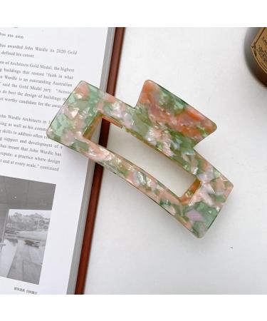 Vogely 1 Piece Acetic Acid Hair Claws Women Simplicity Hair Clip Fashion Elegant Headdress Marble Texture Hair Parts Style E Pattern Green - Buy Online on GoSupps.com