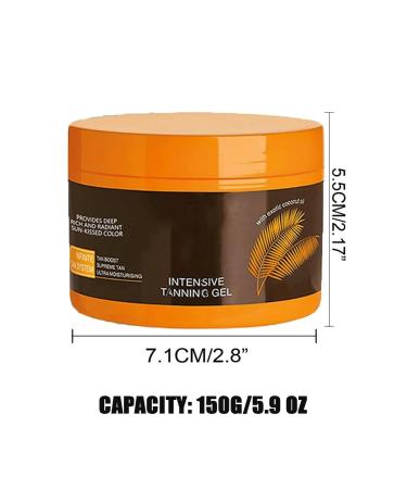 Lxcjzy Luxury Intensive Tanning Gel - Natural Tanning Accelerator Cream for Sunbeds & Outdoor Use | Achieve a Perfect Tan - Buy Online on GoSupps.com