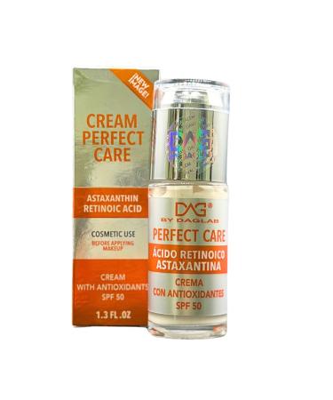 DAG BY DAGLAB Cream Perfect Care (1.3 Fl Oz) - Astaxanthin & Retinoic Acid | Antioxidant-Rich Day Cream with SPF 50 | Cosmetic Use Before Makeup