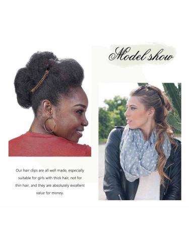 Bartosi 2Pcs Banana Hair Clip Set - Stretchy Double Comb Hair Accessories for Women and Girls - Buy Online on GoSupps.com