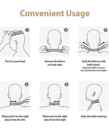 GeRRiT Cervical Neck Traction Device 360 Rotation Adjustment Cervical Neck Braces Folding Design Easy to Carry Neck Support Brace Improve Forward Neck Posture - Buy Online on GoSupps.com