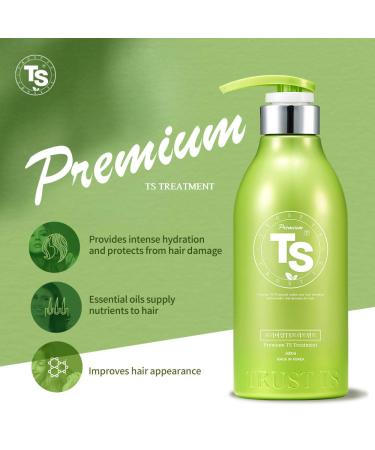 Premium TS Treatment for Dry Damaged Hair & Scalp - Sulfate Free Essential Oils & Biotin - 16.9 Fl Oz - All Hair Types - Buy Online on GoSupps.com