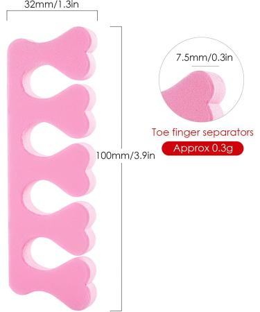20 PCS Toe Separators Finger Spreader Set Nail Art Soft Foam Sponge Toe Separators Finger Dividers Pedicure Manicure Tools - Buy Online on GoSupps.com