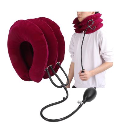 Cervical naked traction device inflatable cervical retractor cervical traction massager inflatable naked collar gentle pain relief for older people