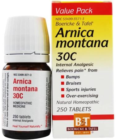 Boericke & Tafel Arnica Montana 30X - 250 Tablets for Pain Relief & Recovery - Buy Online on GoSupps.com