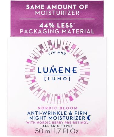 LUMENE Nordic Bloom LUMO Anti-wrinkle & Firm Night Moisturizer with Pre-Retinol Complex Vegan 50 ml - Buy Online on GoSupps.com