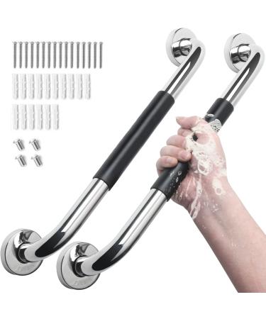 Safety Grab Bars for Bathroom 2 Pack, 16 Inch Anti-Slip Grab Bars for Bathtubs and Showers, Handicap Grab Bars for Shower, Shower Grab Bars for Seniors, Shower Handles for Elderly, Sumuhung 16''-antislip