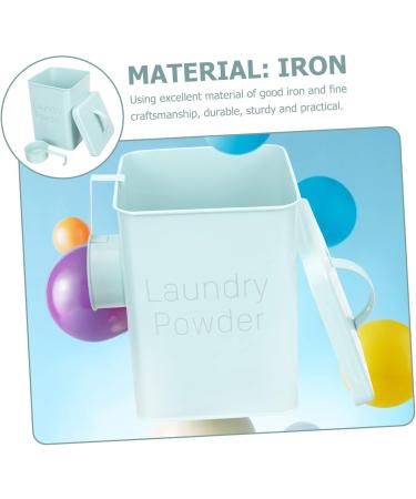 Healeved 2 Sets Washing Storage Bucket Tide Laundry Laundry Cup Holder Sky-blue Wrought Iron 1 count (Pack of 1) Sky-bluex2pcs - Buy Online on GoSupps.com