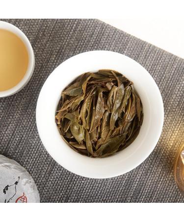 HQZM 100g Pu Erh Raw Tea in Mooncake Shape Made From Bingdao Pre Chingming Spring Tea - Buy Online on GoSupps.com
