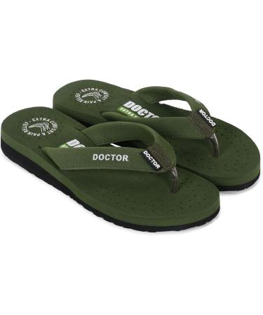 DOCTOR EXTRA SOFT Women's Ortho Care Orthopaedic Diabetic Flipflops OR-D-16 Olive - Buy Online on GoSupps.com