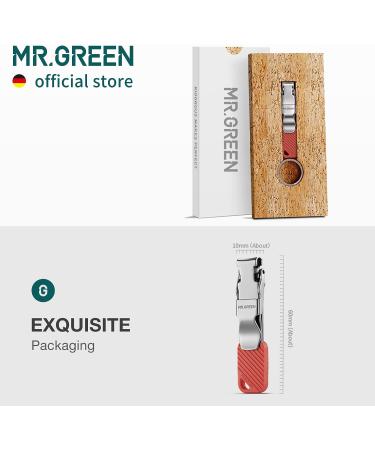 MR.GREEN Compact Foldable Nail Clippers with Key Chain - Portable Fingernail Cutter and Manicure Tool in Red - Buy Online on GoSupps.com