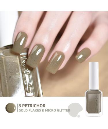 KADS Nail Polish Set - 5 Trendy Glitter Colors 24K Golden Color elegant - Buy Online on GoSupps.com