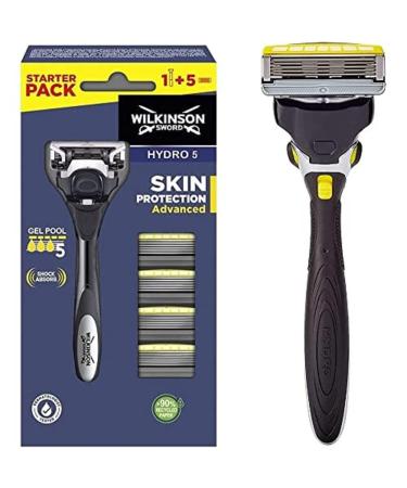 Wilkinson Sword Hydro 5 Skin Protection Advanced Razor with 4 Replacement Blades 1 piece (1 pack) Single