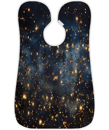 Starry Night Beard Bib Apron - Men's Beard Hair Catcher Perfect Father's Day & Anniversary Gift with 2 Suction Cups - Buy Online on GoSupps.com