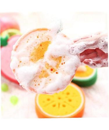 3-Piece Fruit Shaped Cartoon Bath Sponge Set | Bathroom Cleaning Supplies - Buy Online on GoSupps.com