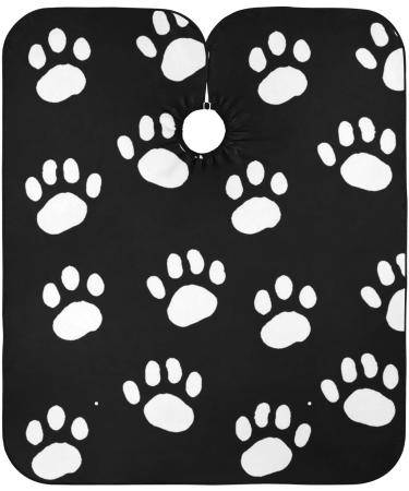 Waterproof Barber Cape - Dog's Paw & Cheetah Haircut Bib for Men & Women | Unisex Hair Cutting Cape - Buy Online on GoSupps.com