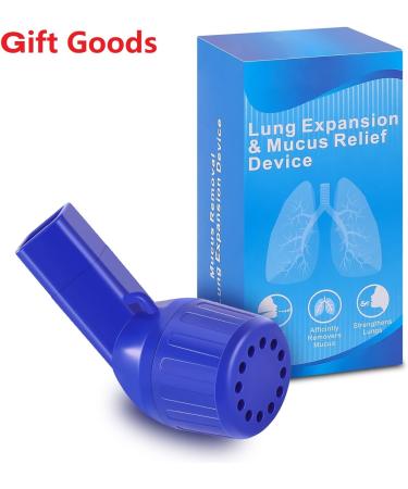 Qriellp Portable Breathing Exercise Device for Lungs Mucus Removal Mchine for Breathing Problems Breathing Trainer for Lung Cleanse (Blue) - Buy Online on GoSupps.com