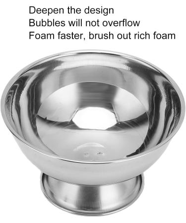 Premium Stainless Steel Shaving Foam Bowl & Mug - Exquisite Design for Men | International Shipping Available - Buy Online on GoSupps.com